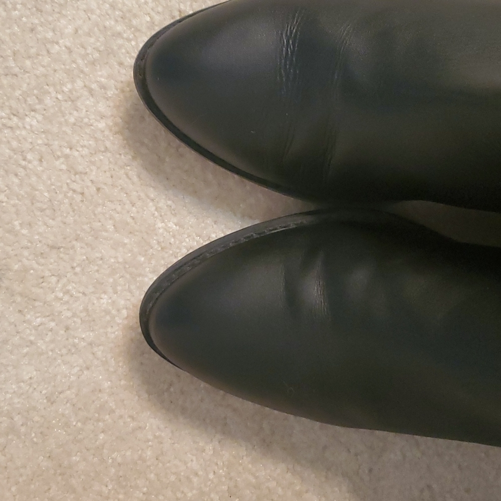 BP. Nordstrom leather black moto booties with silver buckle size 7.5 - Picture 4 of 7
